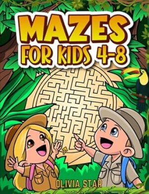 Maze Book for Kids Ages 4-8: 100 Fun Puzzle Mazes for Boys & Girls