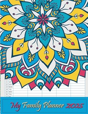 MY family planner 2025: Month Planning Calendar for Mom 2025 (12-months, January 2025 - December 2025), -12- , Plan Your Life Calendars for 5 Columns
