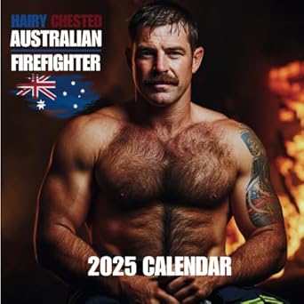 Hairy-Chested Firefighter 2025 Calendar: 12 Months of Rugged Heroes in StunningCelebrate Strength, Courage, and Charm with This Unique Tribute to ... | Perfect for Home, Office, or Gift-Giving