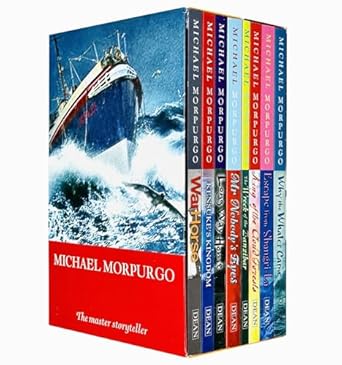 Michael Morpurgo Collection Childrens 8 Books Set Boxed (King of the Cloud Forests, Escape from Shangri-La, Why the Whales Came, Kensuke's Kingdom, Long Way Home, The Wreck of the Zanzibar, Mr Nobody's Eyes and War Horse)