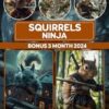 Squirrels Ninja Calendar 2025: 15-Month Squirrel Photography For Kids And Adult Collection, From Oct 2024 to December 2025, Perfect for Planning and Organizing Your Year