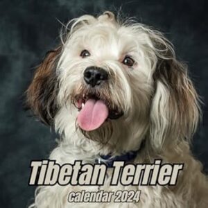 Tibetan Terrier Calendar 2024: 14 Months Organizer For Home & Office , Mens , Womens , kids