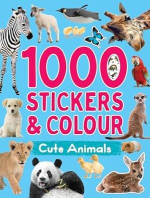 Lake Press 1000 Stickers and Colour Animals Book - Paperback - 01 October 2023