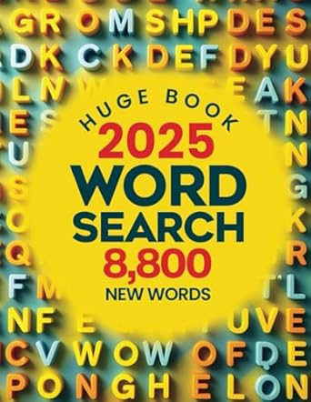 Huge Book of Word Search – 8800 New Words: Relaxing Word Search Puzzle Book for Adults and Seniors | Large Print and Anti Eye Strain | Giant and Fun Word Find for Adults