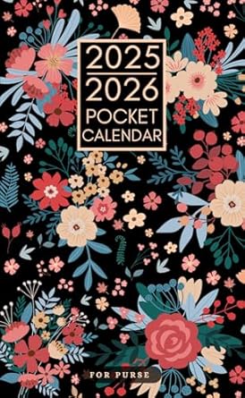 Pocket Calendar 2025-2026 for Purse: 2 Year Pocket Planner January 2025 - December 2026