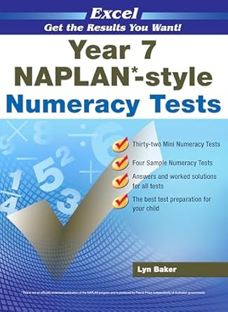 Excel NAPLAN*-style Numeracy Tests Year 7