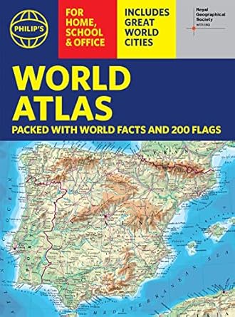 Philip's RGS World Atlas (A4): with Global Cities, Facts and Flags