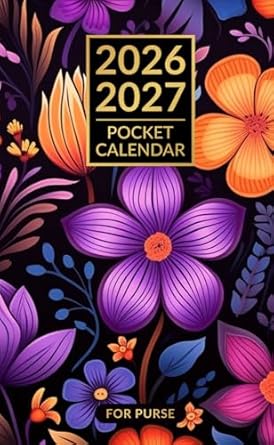 2026-2027 Pocket Planner: 2 Year Monthly Pocket Calendar for Purse from January 2026 to December 2027