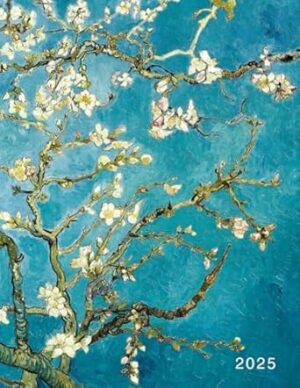 2025: Week To View With Hourly Schedule 5am – 11pm | Weekly Planner January - December | 8.5 x 11 Dated Agenda Organizer | Appointment Calendar With Time Slots | Van Gogh Almond Blossom