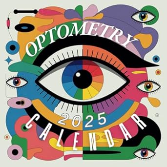 Optometry Ophthalmology Ophthalmlogist Abstract Calendar2025: Perfect as a gift for ophthalmologist ophthalmology students doctor optical technician