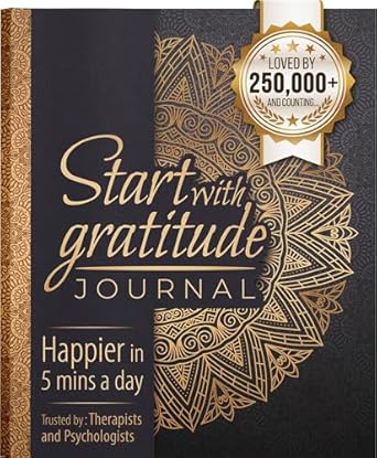 Start With Gratitude: 2025 Daily Gratitude Journal | Positivity Diary for a Happier You in Just 5 Minutes a Day - 7.5” x 9.25”