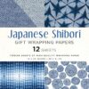 Japanese Shibori Gift Wrapping Papers 12 Sheets: High-Quality 18 x 24 inch (45 x 61 cm) Wrapping Paper